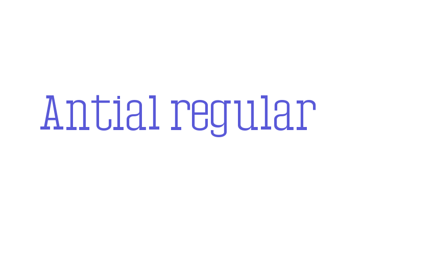 Antial regular Font Download