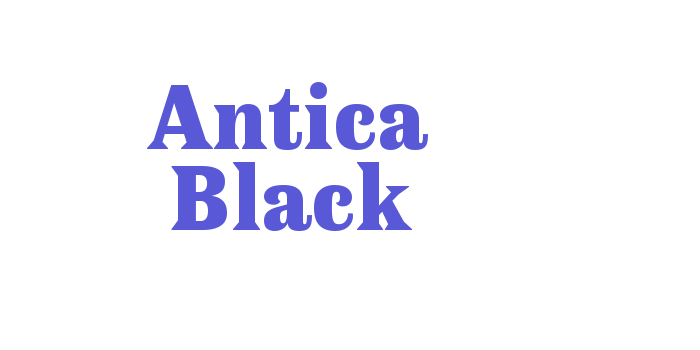 Antica Black Font Download