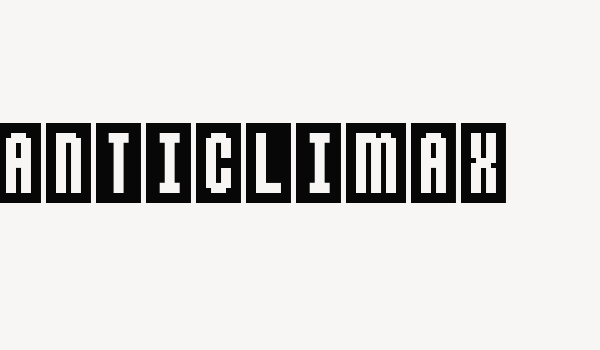 Anticlimax Font