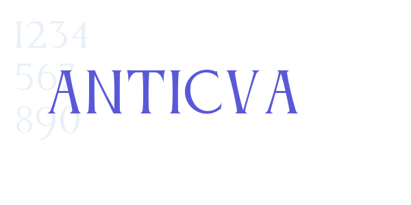 Anticva font