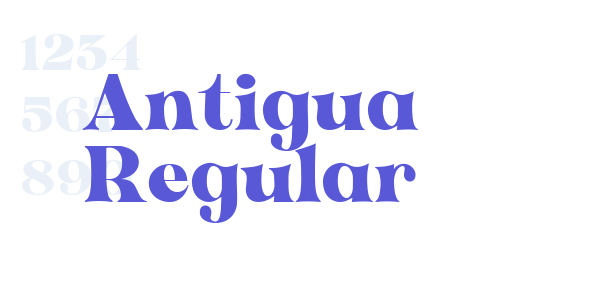 Antigua Regular font free