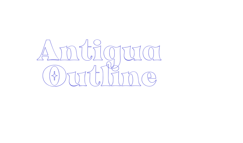 Antigua Outline Font Download