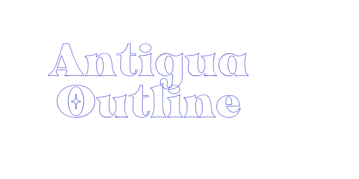 Antigua Outline Font Download