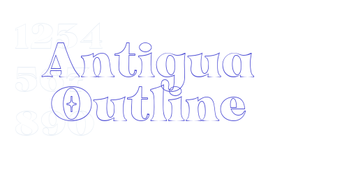 Antigua Outline-font-download