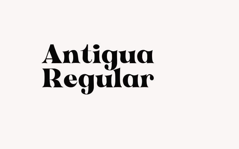 Antigua Regular Font