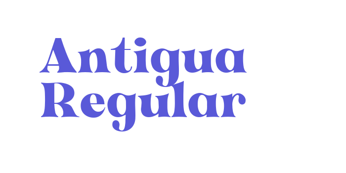 Antigua Regular Font