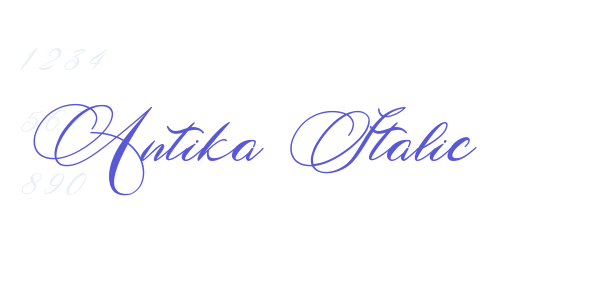 Antika Italic font free