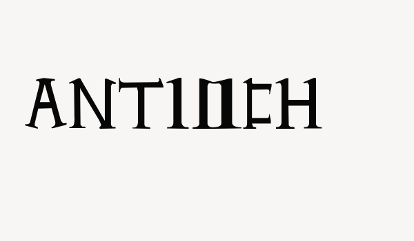 Antioch Font