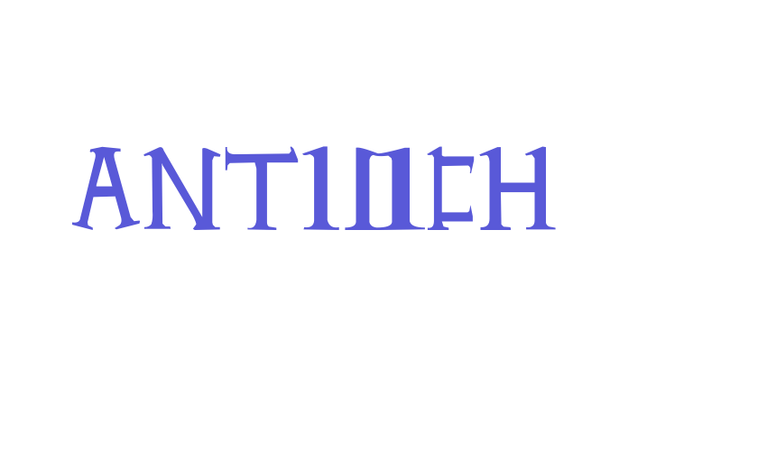 Antioch Font