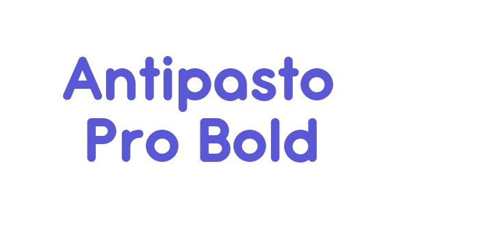 Antipasto Pro Bold Font