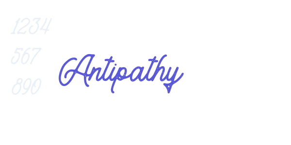 Antipathy font free