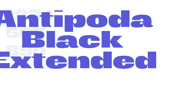 Antipoda Black Extended font free