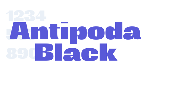 Antipoda Black font free