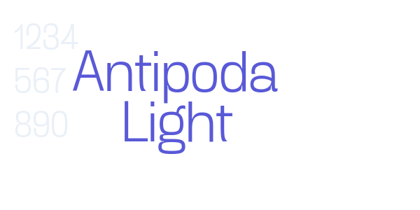 Antipoda Light font free