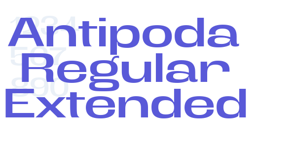 Antipoda Regular Extended font free