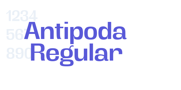 Antipoda Regular font free