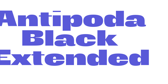 Antipoda Black Extended Font Download