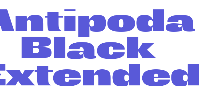 Antipoda Black Extended Font