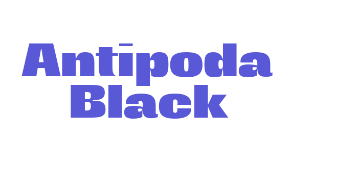 Antipoda Black Font Download