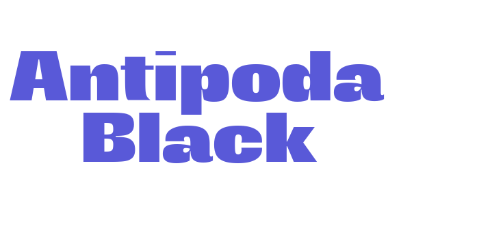 Antipoda Black Font