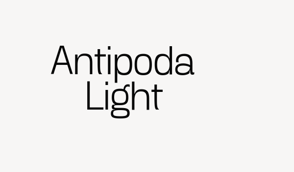 Antipoda Light Font