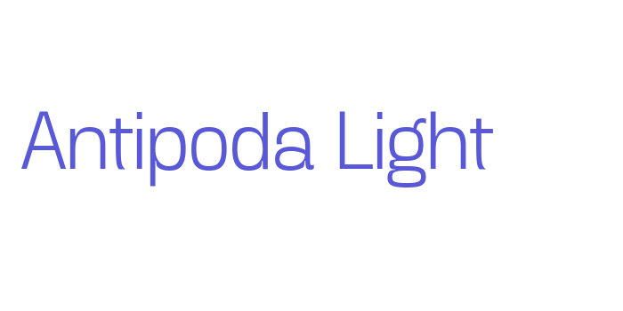 Antipoda Light Font Download