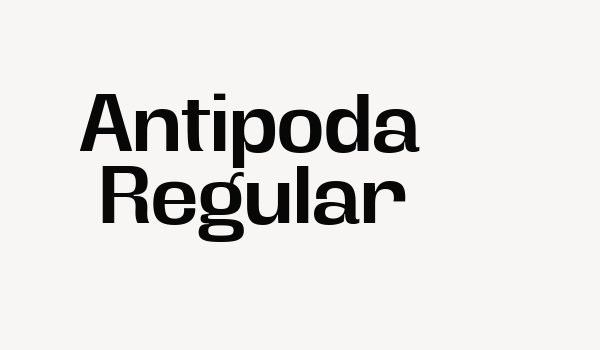 Antipoda Regular Font