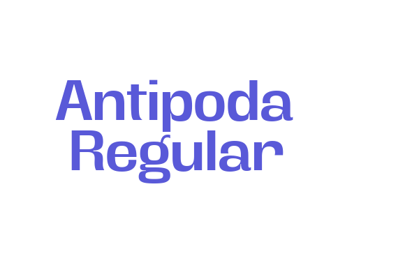 Antipoda Regular Font