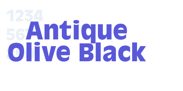 Antique Olive Black font free