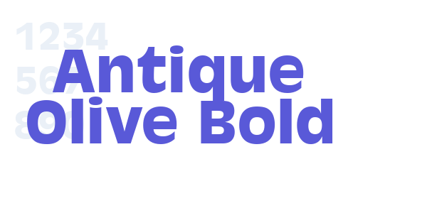 Antique Olive Bold font free