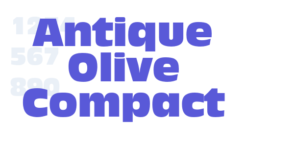 Antique Olive Compact font free