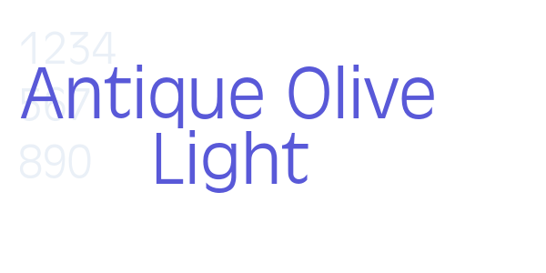 Antique Olive Light font free