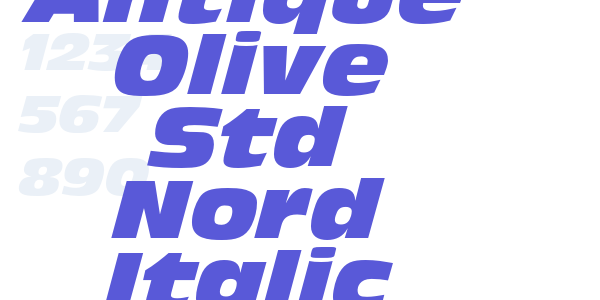 Antique Olive Std Nord Italic font free