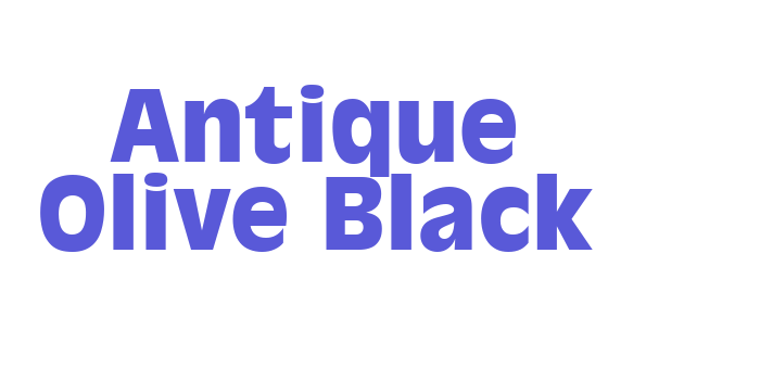 Antique Olive Black Font Download