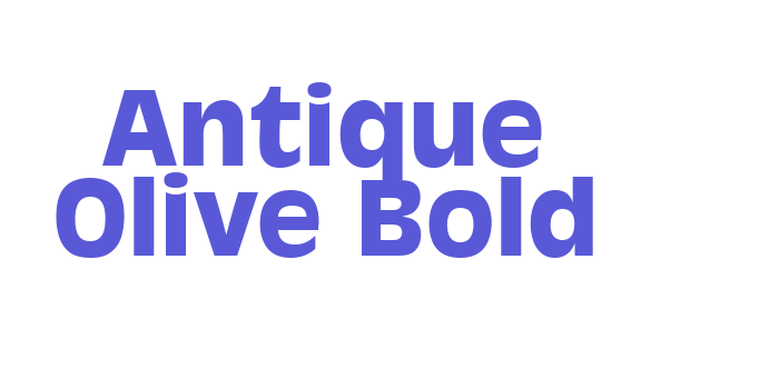 Antique Olive Bold Font Download