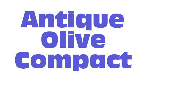 Antique Olive Compact Font Download