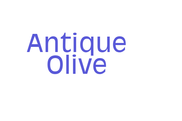 Antique Olive Font