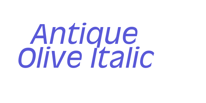 Antique Olive Italic Font Download