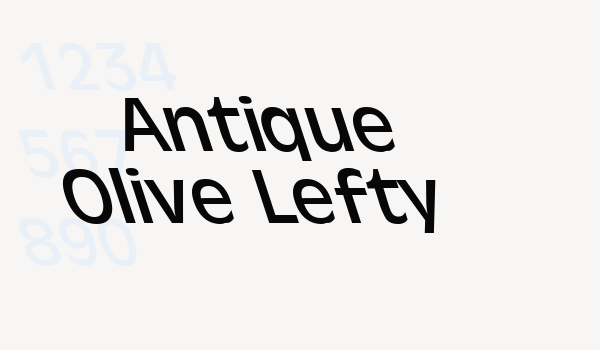 Antique Olive Lefty Font