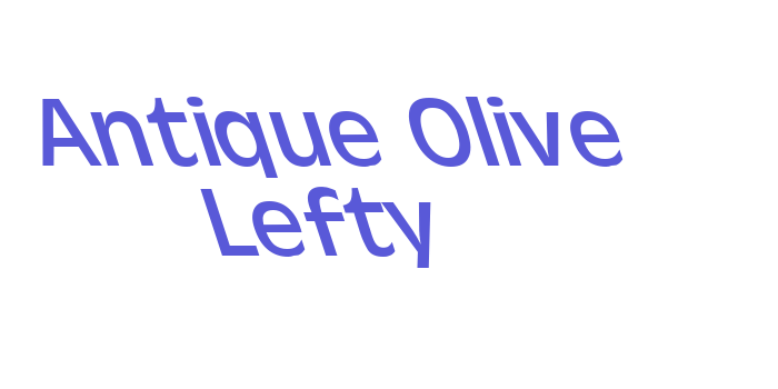 Antique Olive Lefty Font Download