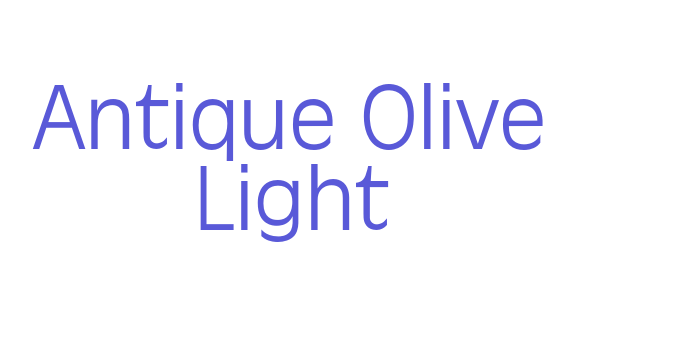 Antique Olive Light Font Download