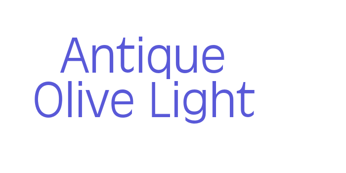 Antique Olive Light Font