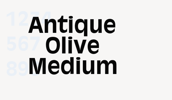 Antique Olive Medium Font