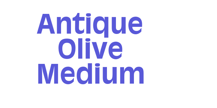 Antique Olive Medium Font Download