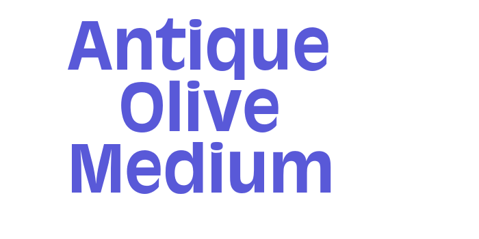 Antique Olive Medium Font