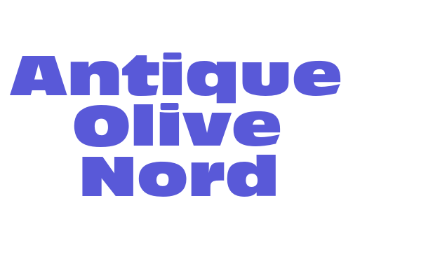 Antique Olive Nord Font