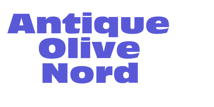 Antique Olive Nord Font Download