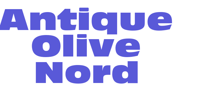 Antique Olive Nord Font