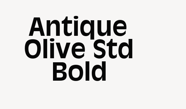 Antique Olive Std Bold Font