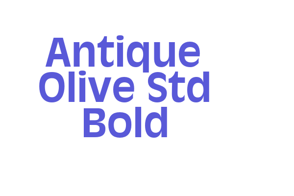 Antique Olive Std Bold Font